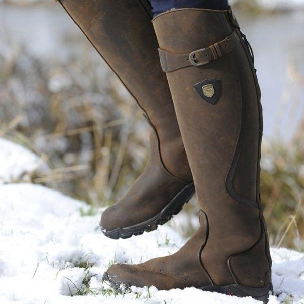 Lavinia | Botas de equitación de cuero impermeable