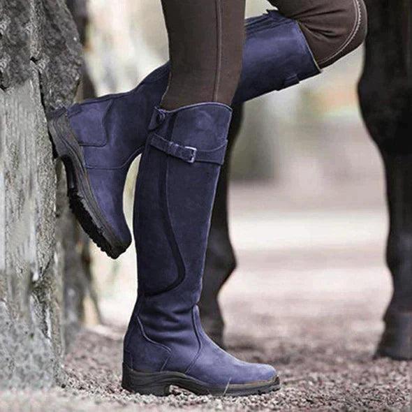 Lavinia | Botas de equitación de cuero impermeable